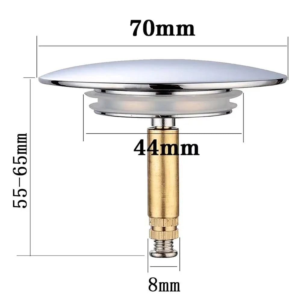 Durable Pop Up Waste Stopper New Brass Bath Stopper Adjustable Only Flat Seal Bathroom Tub Drain Filter Bathtub Accessories Oasis Select