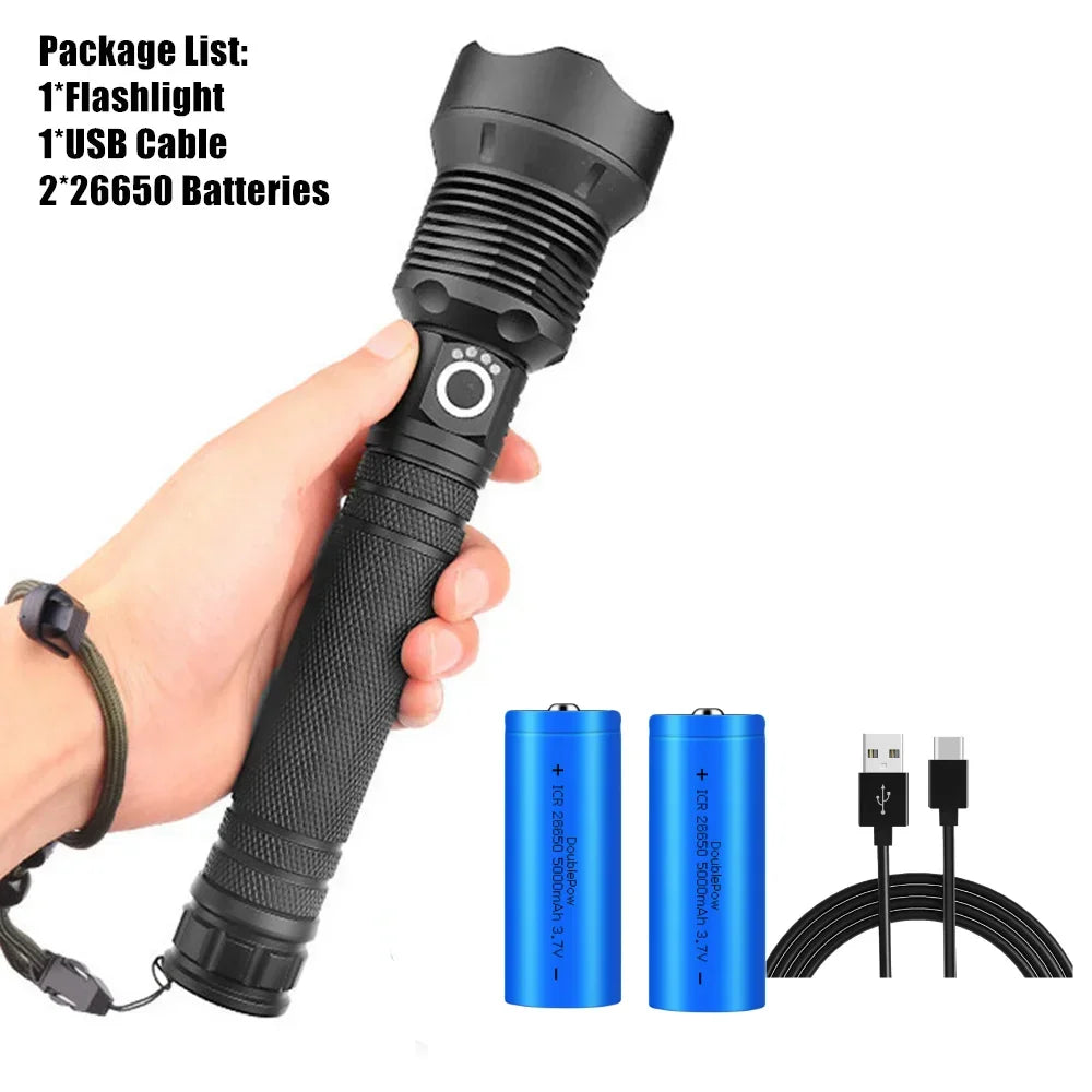 ESMARTER XHP70.2 30W USB Rechargeable Tactical Flashlight