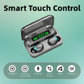 Bluetooth TWS F9-5C Wireless Earphone Sports Waterproof Earbuds 2200mAh Charging Box Headphones Headset For Smartphones Oasis Select Black