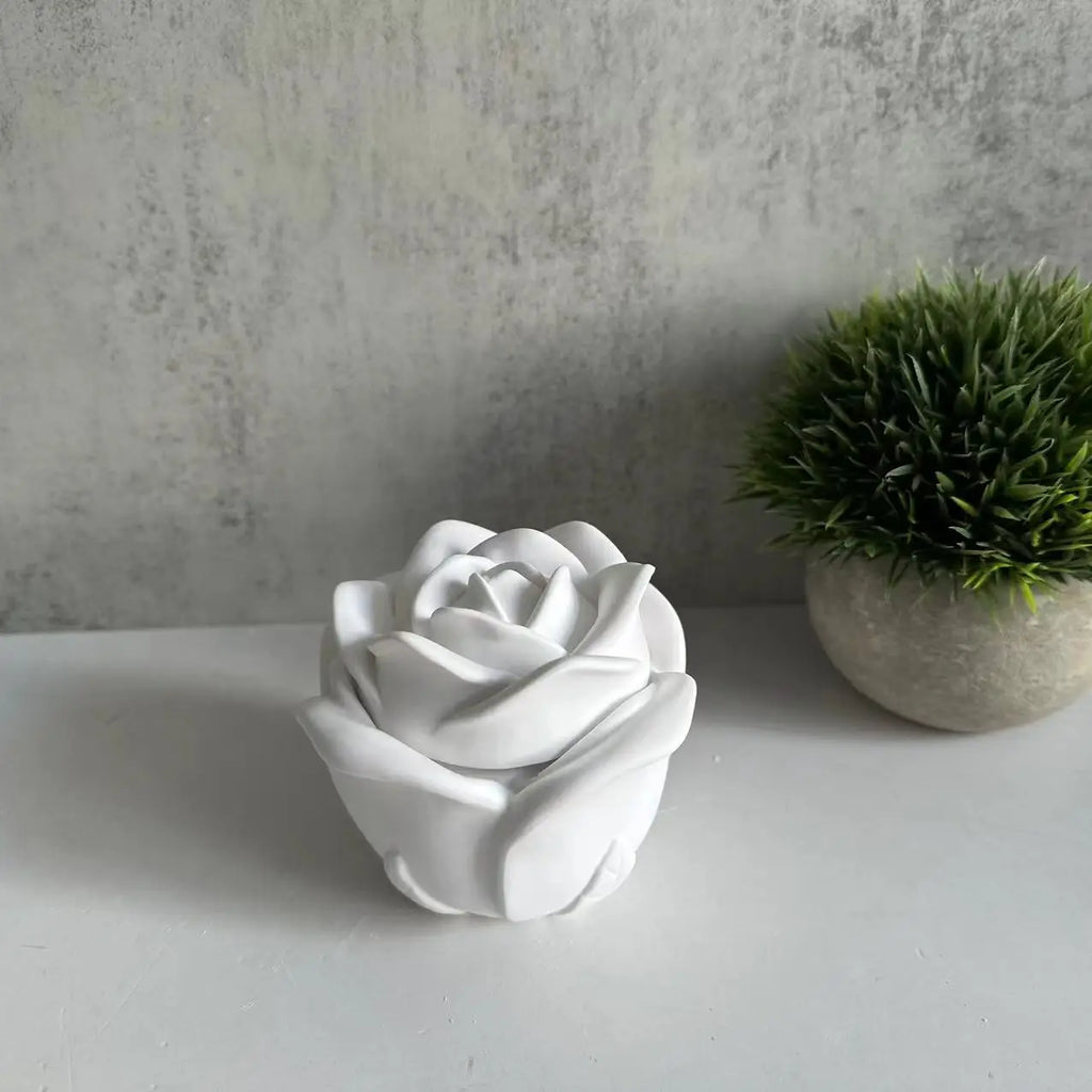 Candle Cup Mold Silicone Plaster Mold Rose Box Mold DIY For Craft Making Gift Giving Artisans Oasis Select