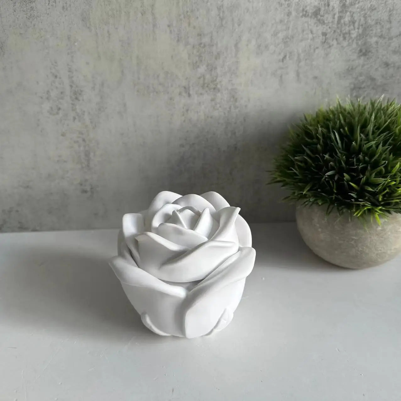 Candle Cup Mold Silicone Plaster Mold Rose Box Mold DIY For Craft Making Gift Giving Artisans Oasis Select