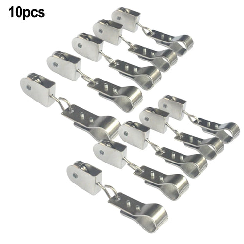 10pcs Pulley Hanging Pipe Clamps Wave Shade Sail Hardware For Indoor Pergolas Wave Canopy Shade Sail Installation Accessories Oasis Select 10pcs