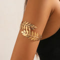 1PC Women's European and American Fashion Gold Geometric Arm Chain Bracelet, Date Travel Banquet Party Festival Dress up Gift Oasis Select Light Yellow Gold Color