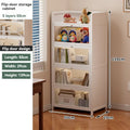 Bookcases, shelves, floor standing household storage cabinets, children's bookshelves, dust-proof acrylic cabinets, doors, stora Oasis Select white-5-50cm