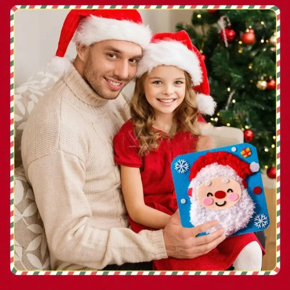 Non-Woven Fabric Christmas Sewing Kit Fun Threading Handicrafts DIY Embroidery Kit Beginner Friendly Christmas Sewing Projects Oasis Select