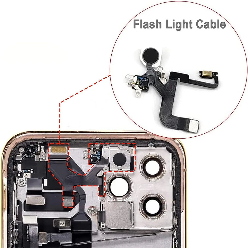 Flash Light Flex Cable + Mic Module for iPhone 12 & 13 Series