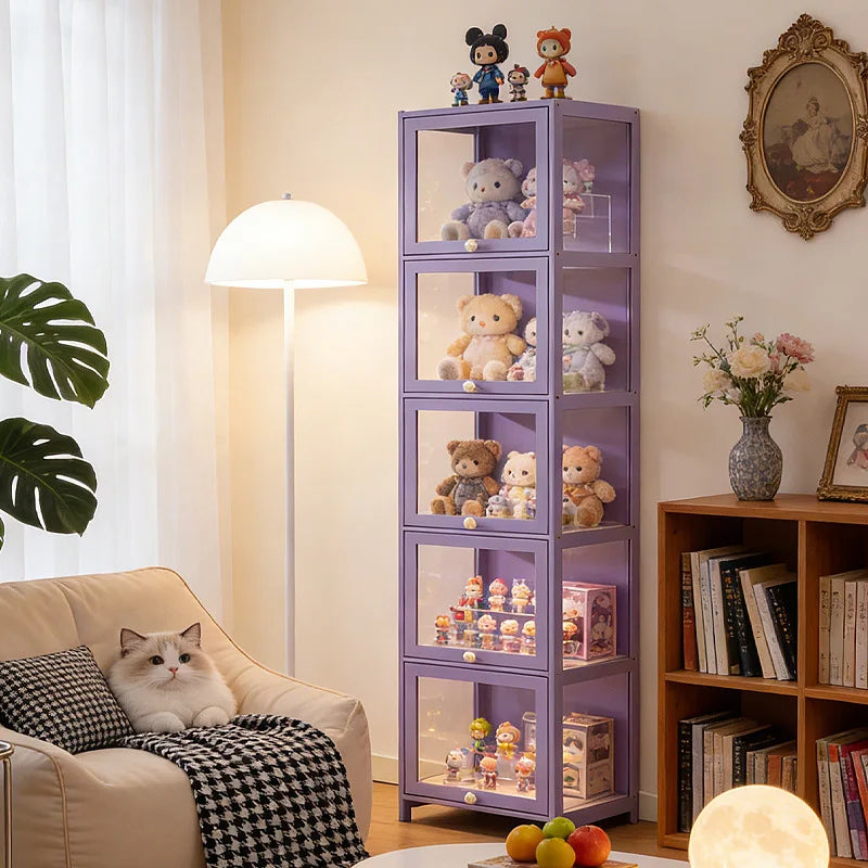 Model Figure Display Cabinet Doll Storage Box Acrylic Transparent Shelf Plush Doll Blind Box Display Shelf Oasis Select