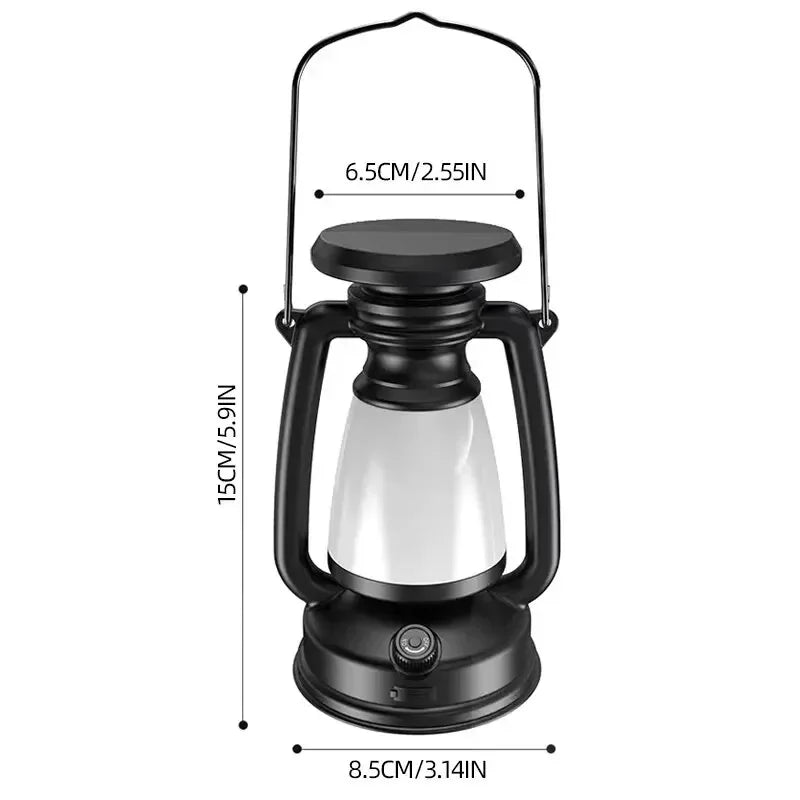 Retro Horse LED Desk Lamp Charging Atmosphere Light for Outdoor Camping Bar Table Decor Home Lighting Oasis Select