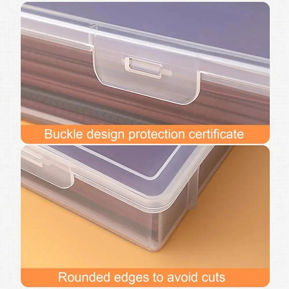 1Pcs School Home Office Supplies Document Storage Container Multifunctional Transparent A4 A5 File Organizer Plastic Oasis Select