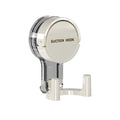 Self-adhesive Suction Cup Double Head Hooks Removable Wall Mounted Keys Clothes Hooks Multifunctional No-Drilling Oasis Select White