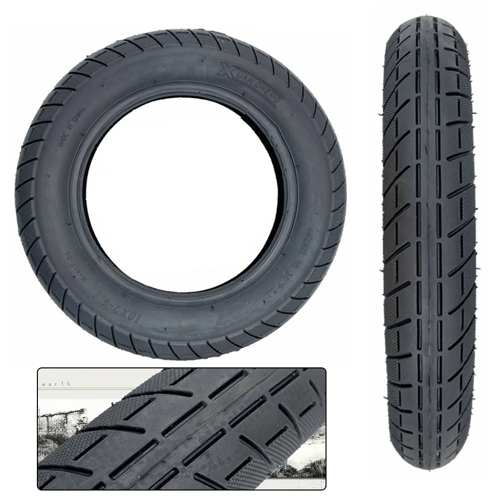 Tyre Inflated Tyre Parts & Accessorie 450g Black Inflated Replacement Rubber Scooter Thickened Tire 10x2-6.1 1PCS Oasis Select