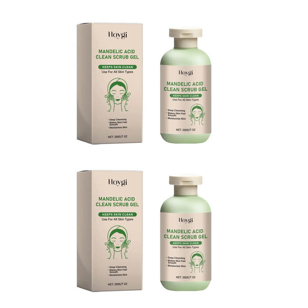 Mandelic Acid Body Clean Scrub Gel Exfoliating Gentle Dead Skin Remover Smoothing Skin Care Hydrating Deep Cleansing Scrub Oasis Select 2 x 200g Boxed