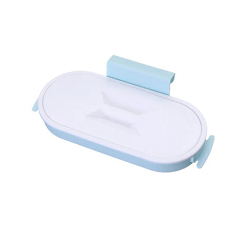 Hanging Trash Bag Holder Rack – Kitchen & Bathroom Organizer Trash Bag Holder Oasis Select sky blue