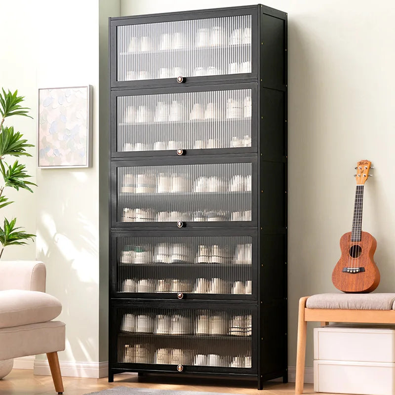 Shoe cabinet storage rack household modern door large capacity simple space saving ultra-thin solid wood Oasis Select