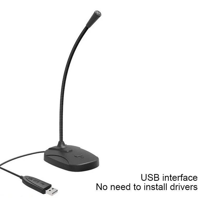 New 3.5MM Jack USB Computer Microphone Hi-fi For High Fidelity Video Conference Speech Vlog Noise Cancelling Mic Professiona Oasis Select 1.5m Dark