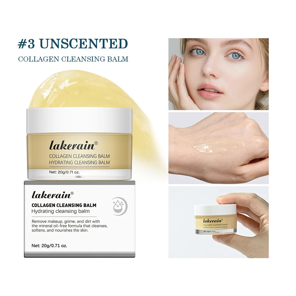 Rose Flavor Collagen Cleansing Balm Nourishing Cream Makeup Remover Mild Non-irritating Moisturizing Non-greasy Cleansing Balm Oasis Select 03 Unscented