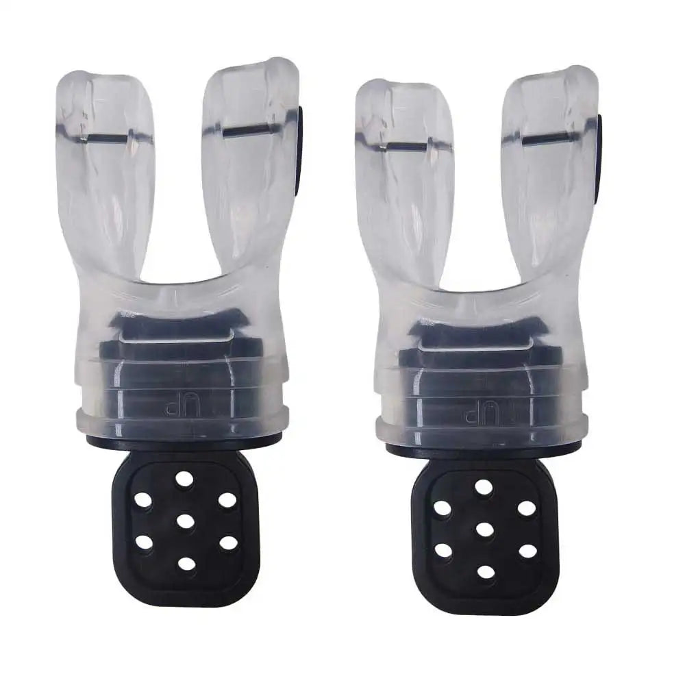 Scuba Diving Moldable Silicone Octopus Mouthpiece Replacement Bite Grip for Backup Regulator Ergonomic 2nd Stage Mouthpiece Gear Oasis Select 2pcs clear
