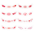 8pcs Heart-patterned glitter Freckles Makeup Patches Fake Freckles Temporary Tattoo Stickers Face Makeup Oasis Select CN set