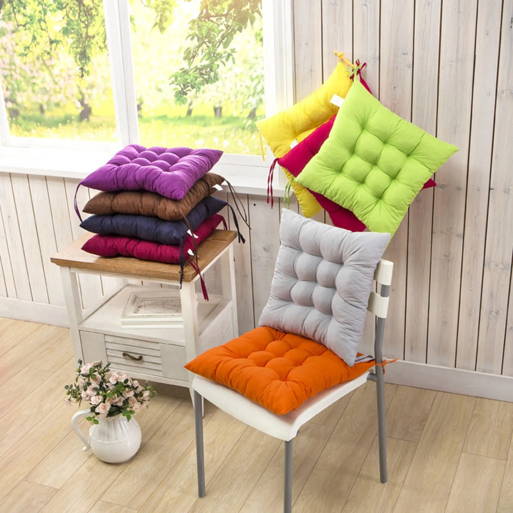 40cm Throw Pillow Chair Fixed Rope Non-Slip Seat Cushion Nap Pillows Home Office Chair Cushion Seat Soft Pad Pillow Sofa Cushion Oasis Select