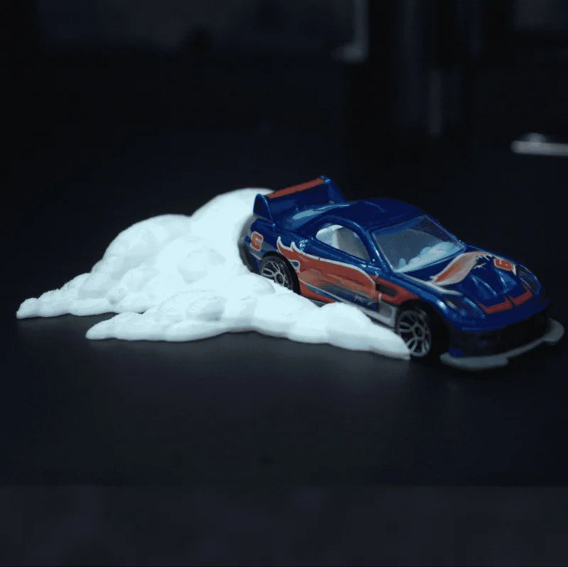1:64Car Exhaust Smoke Cloud Scene Accessory Unpainted Diy Smoke Diorama Base Ornament for Model Car Hobby Smoke Effect Accessory Oasis Select
