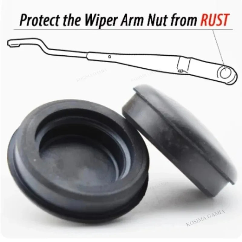 For Hyundai Optima Picanto Sorento Soul 2PCS Car Front Wiper Washer Arm Nut Cover Cap 983903F000 for Kia Ceed Ceed ED 2006-2007 Oasis Select