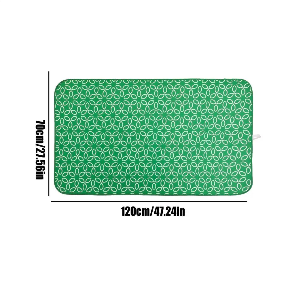 Portable Ironing Mat Heat Resistant Thickened Waterproof Non-slip Hanging Laying Soft Ironing Mat Protection Heat Insulation Oasis Select 70x120cm