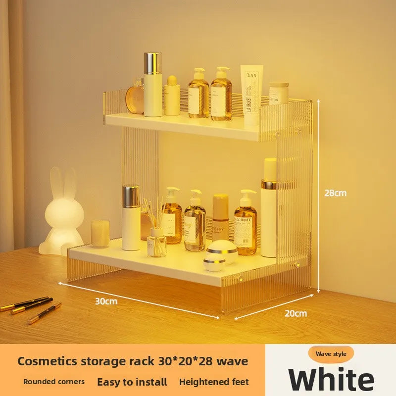 Multi-functional Desktop Shelf Household Cosmetics Storage Rack Acrylic Storage Rack sturdy and durable Oasis Select 30cmD