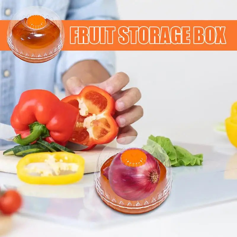 Fruit Storage Bowl Household Airtight Fruit Containers Portable Tomato Storage Container Food-Grade Fruit Bowl for Lemon Avocado Oasis Select