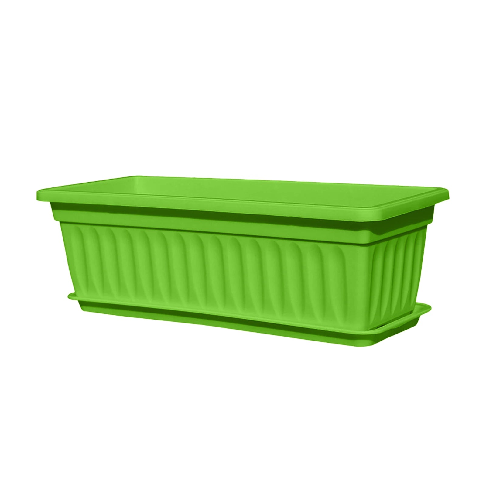 Plastic Vegetable Planters Rectangular Flowerpots For Balcony Indoor Gardening Breathable Plants Pots Garden Tools Oasis Select Green One Size