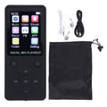 MP43 Player Wireless Hi Fi Sound 5 Hours Playback Electronic Book Reader 1.8 Inch Screen Music Player Bluetooth 5.0 for Running Oasis Select black
