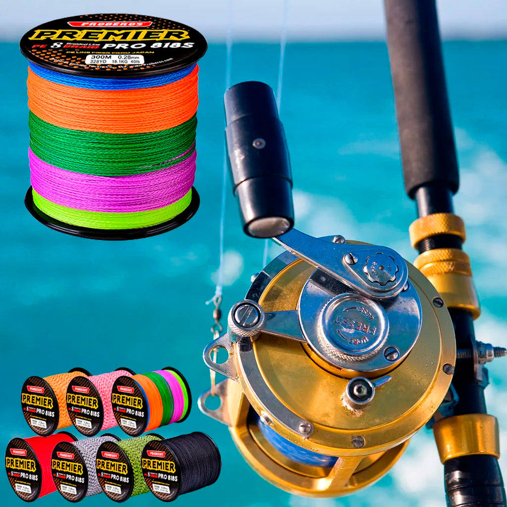 8-Strand 300m PE Braided Fishing Line – Saltwater & Rock Braided Fishing Line Oasis Select