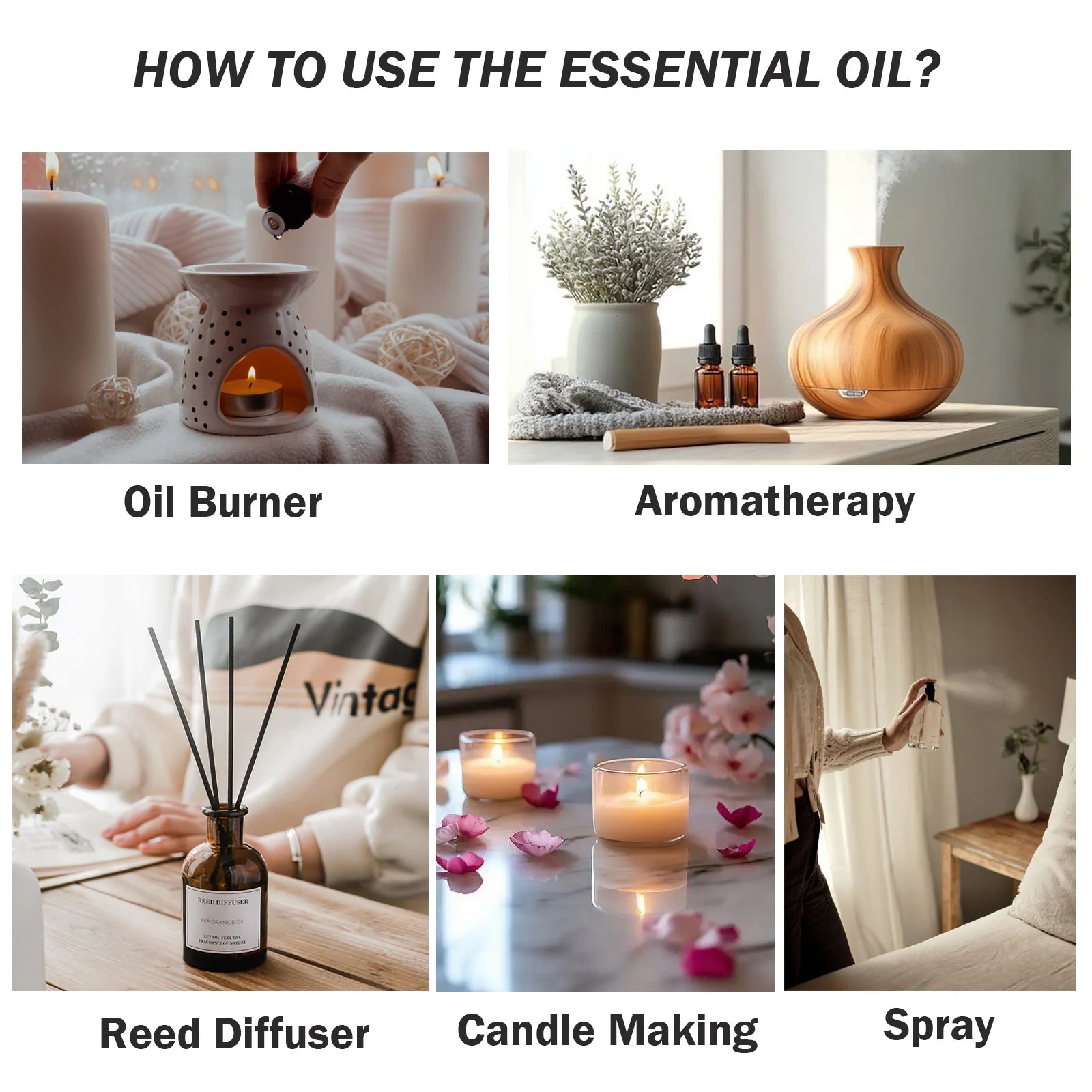 PHATOIL 30ml Pure Essential Oil – Diffuser & Candle Making