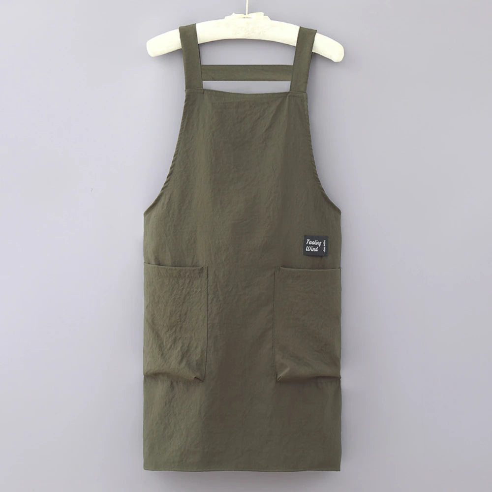 Household Apron Men Women Japanese Apron Barber Coffee Workwear Oil-proof Waterproof Restaurant Waiter Kitchen Cooking Apron Oasis Select