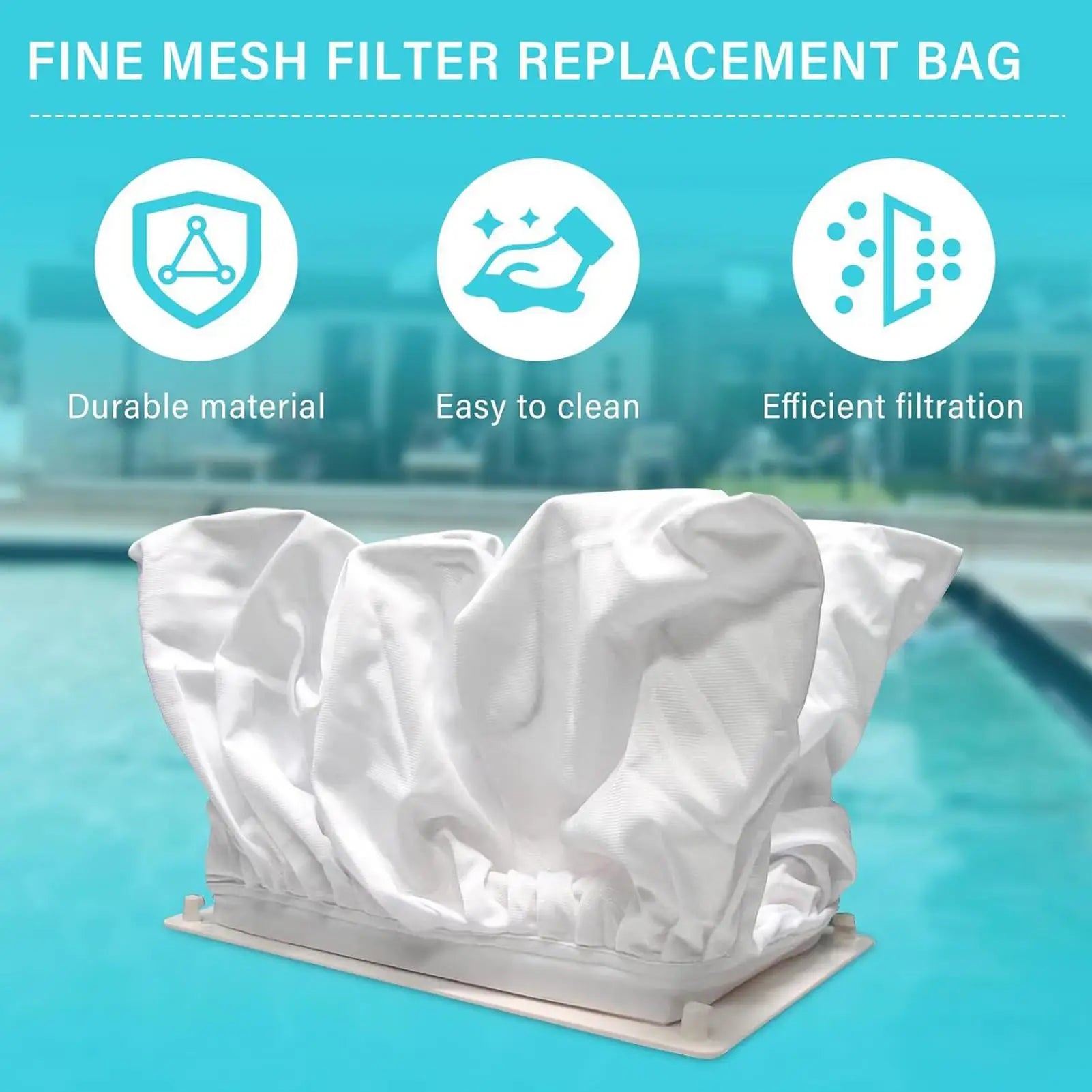 1pc Pool Cleaner Replacement Fine Filter Bag Compatible For Aquabot Pool Filter Cleaner Fine Mesh Filter Replacement Bag Oasis Select