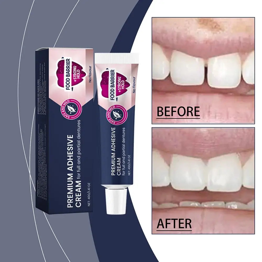 Strong Hold Denture Adhesive Cream – All-Day Secure Fit 40g