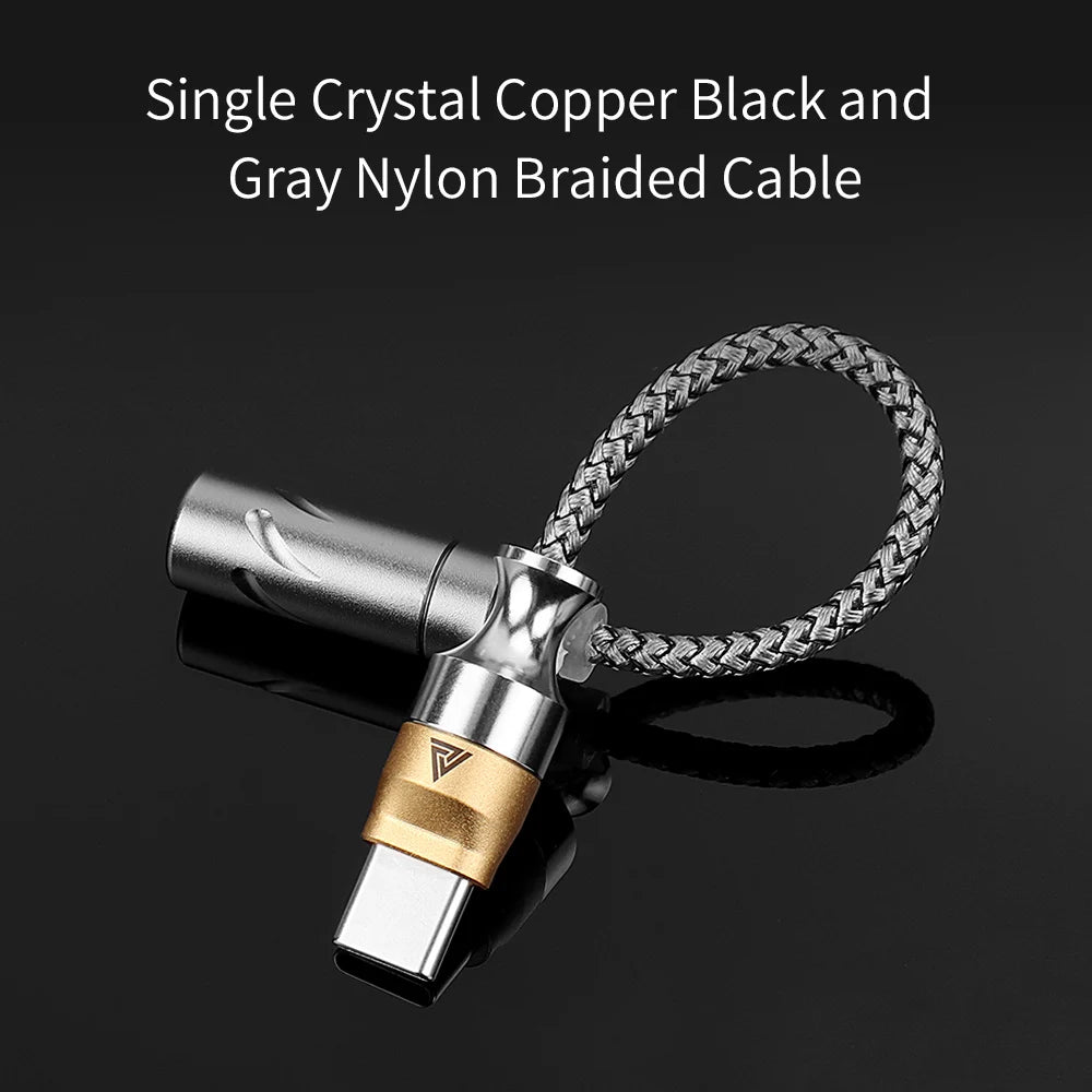 QKZ TC MAX Pro Type C To 3.5mm Audio Adapter Cable CX31993 HiFi DAC Digital Decoding Earphone Amplifier For iPhone15 16/Huawei Oasis Select