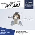 4pcs 1 1.25 1.5 2 Inch Furniture Caster Soft Rubber Universal Wheel Swivel Caster Roller Wheel For Platform Trolley Accessories Oasis Select 1 inch A