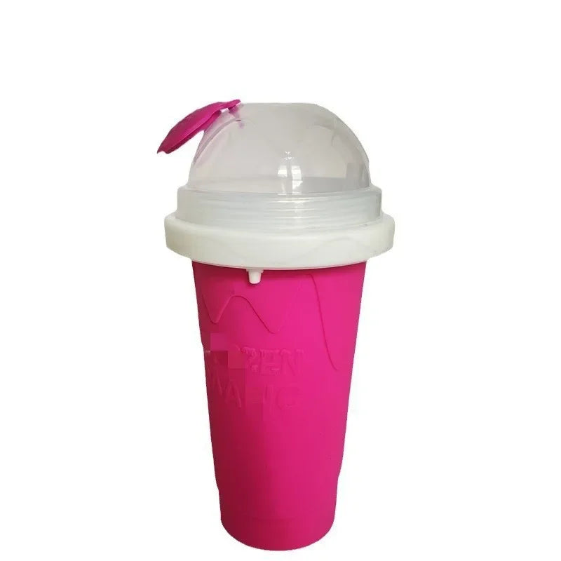 Quick-Frozen Slushy Maker Cup Large Capacity Slushy Cup For Homemade Smoothies Juice Ice Cream Summer Squeeze Beker Kitchen Tool Oasis Select Rose red