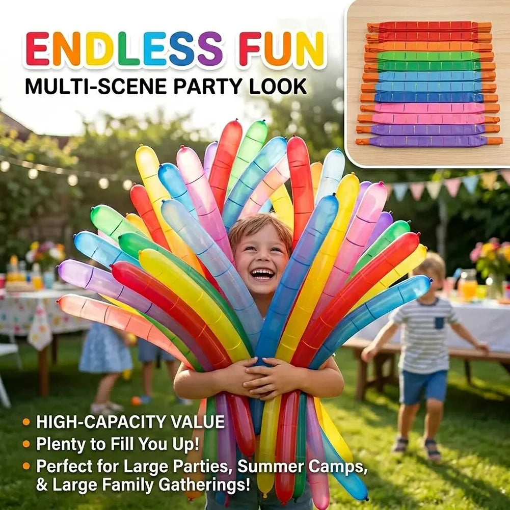 Rocket Balloons – Whistling Flying Strip Balloons for Parties