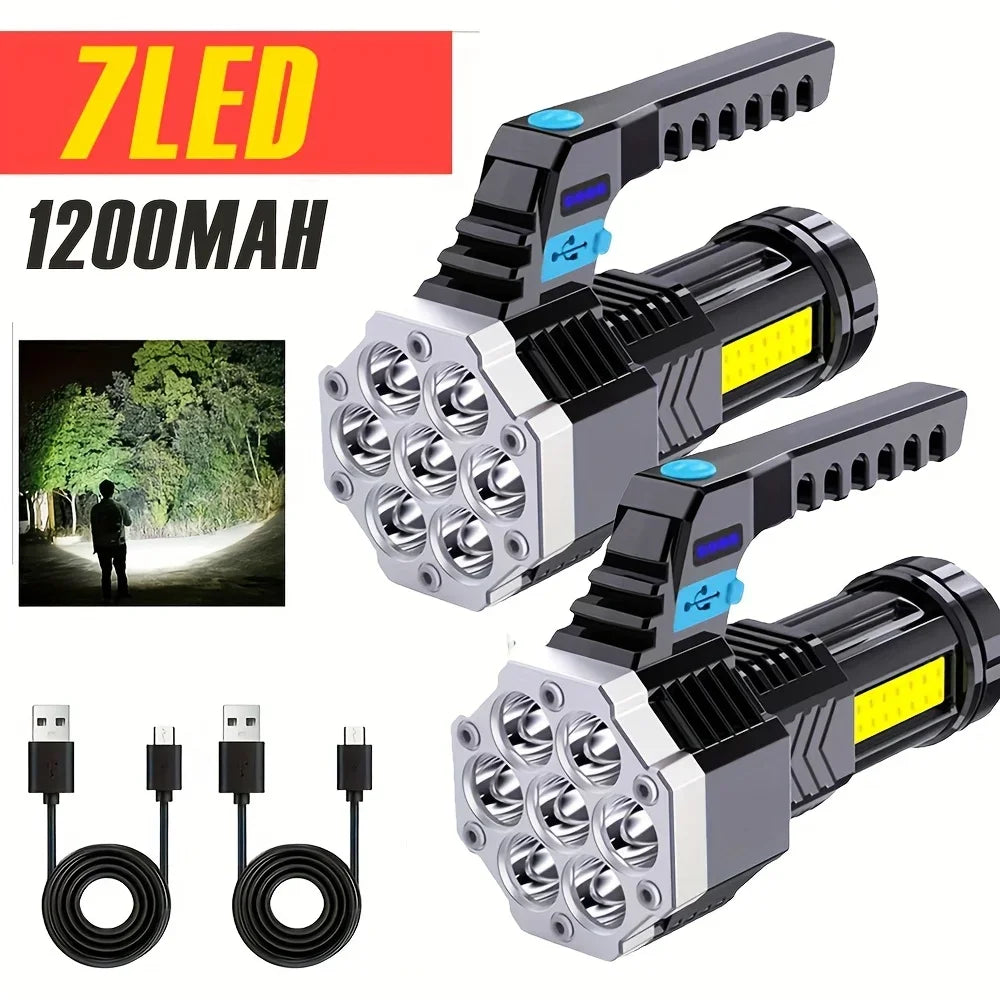 POCKETMAN 7-LED COB Rechargeable Flashlight 3800 Lumen