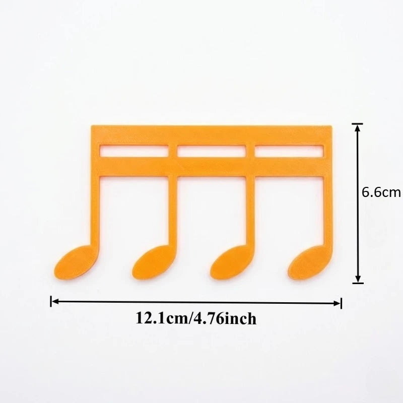 Creative Musical Note Book Stand 3D Printed Music Symbol Book Clip Music Clip Keep Books Open Flat for Reading Performance Tools Oasis Select musical note 4