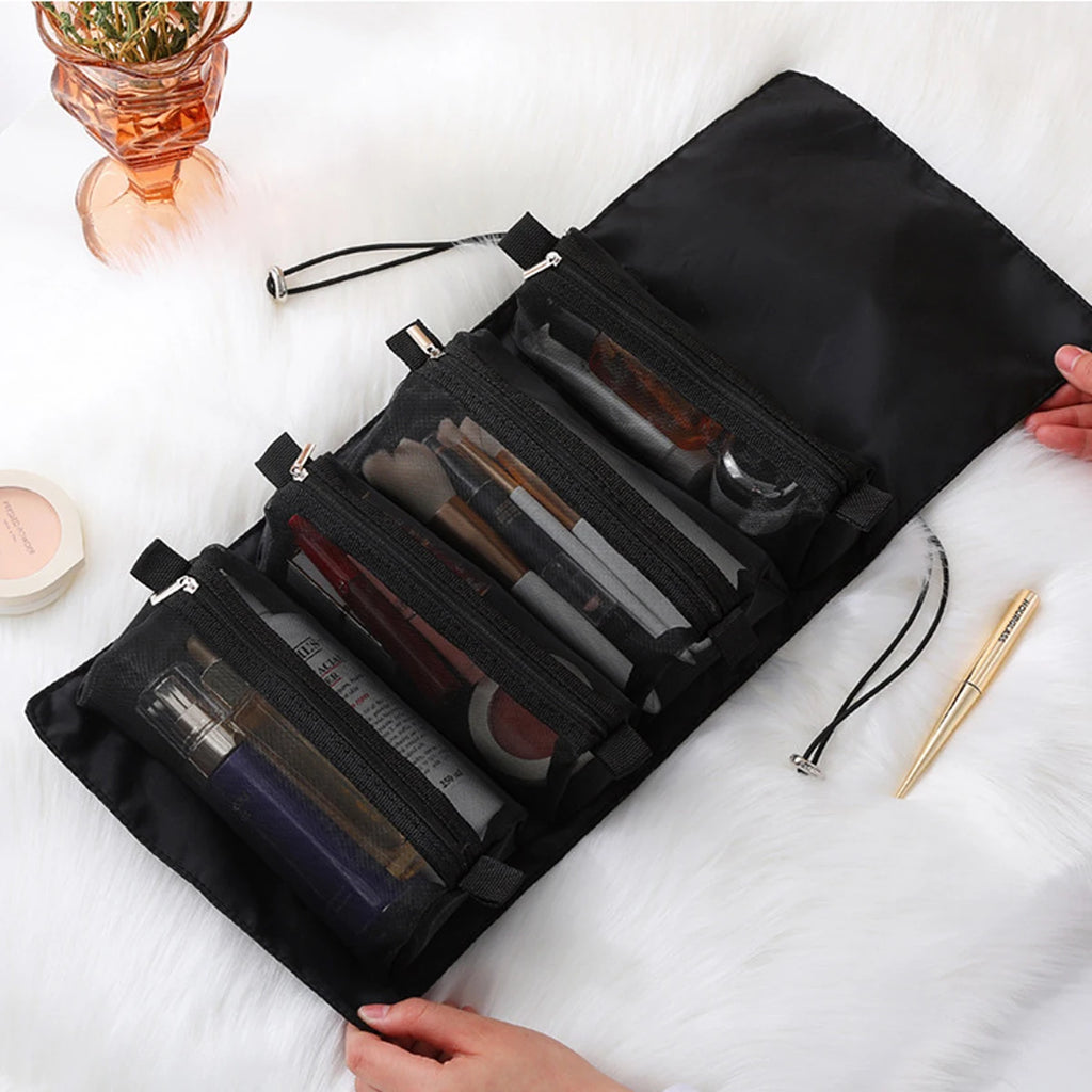 Travel Portable Foldable Large Capacity Detachable Four In One Toiletries And Cosmetics Storage Bag Oasis Select