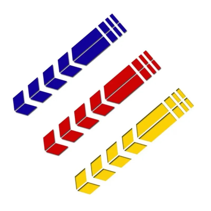 1/2/3set Universal Motorcycle Sticker With Arrows Flash Paste Waterproof Oil Resistant Reflective Sticker Motorcycle Tape Oasis Select 3set mix 2