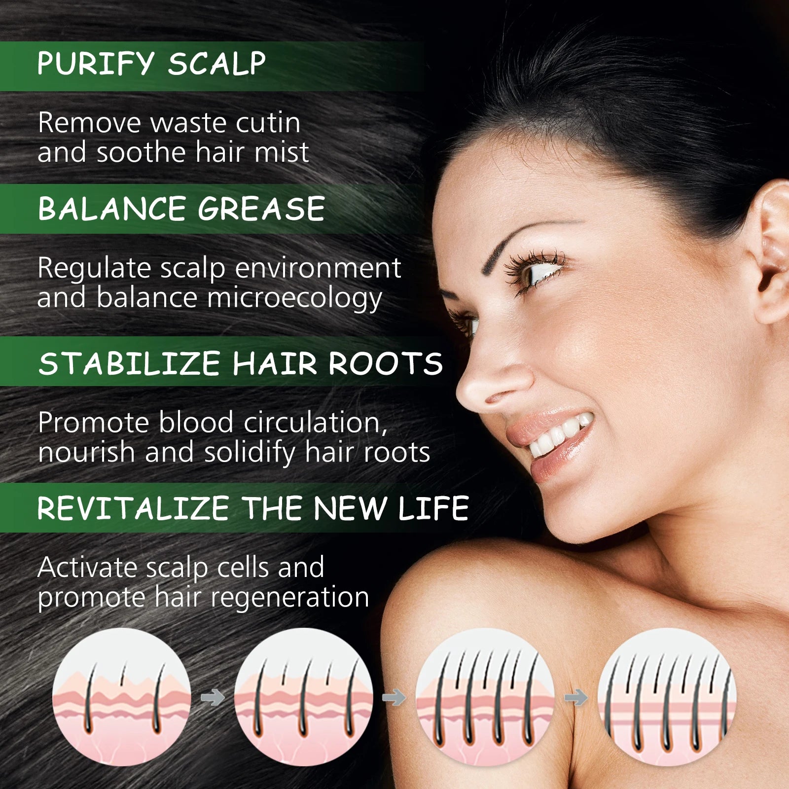 Rosemary Shampoo Anti Hair Loss Fluffy Hair Oil Control Nourishing Repair Dry Frizzy Damaged Hair Strengthening Roots Shampoo Oasis Select