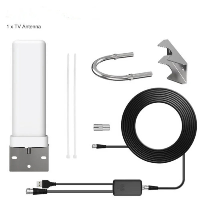 Outdoor Digital TV Antenna, Outdoor HD Digital TV 4K 1080P ATSC Amplifier TV Antenna Oasis Select