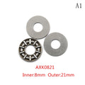 1SET AXK0821 AXK1024 AXK1226 AXK1528 Thrust Needle Flat Roller Bearings With Two Washers Thrust Ball Bearings Oasis Select MR-01
