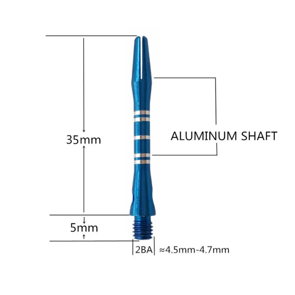 3 Pcs Aluminum Alloy Darts Rod 40mm Thread Short Rod Accessories Oasis Select