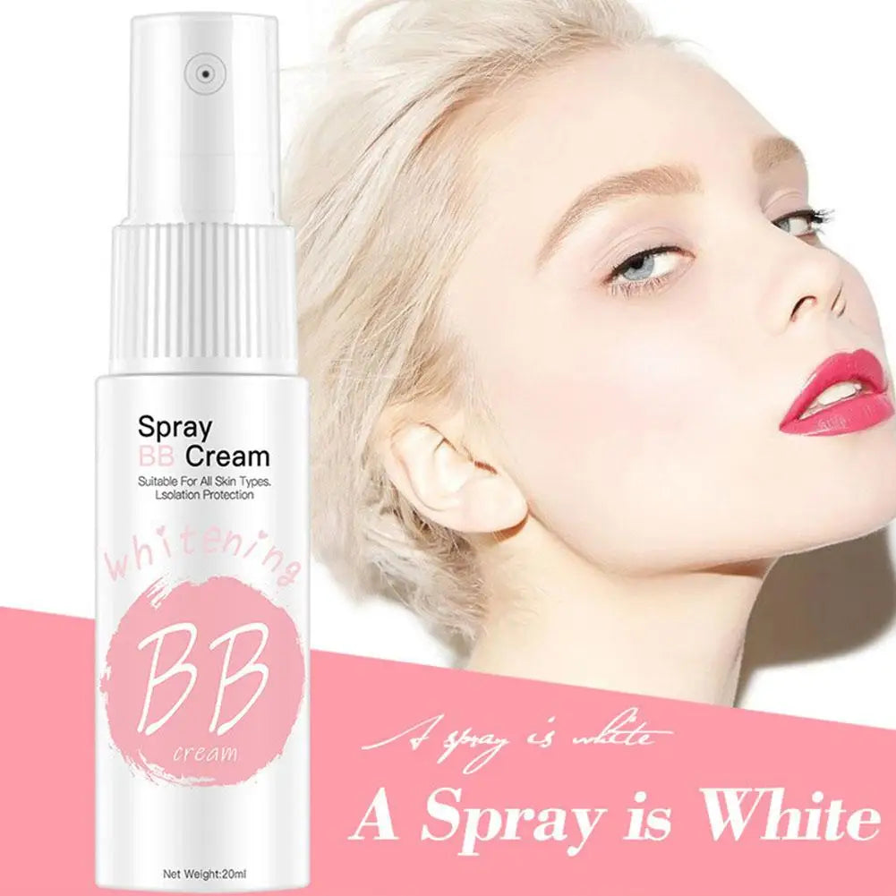 1/2/3PCS 20ml Whitening Moisturizing Base Spray BB Cream Concealer Brighten Face Beauty Skincare Foundation High Coverage Makeup Oasis Select