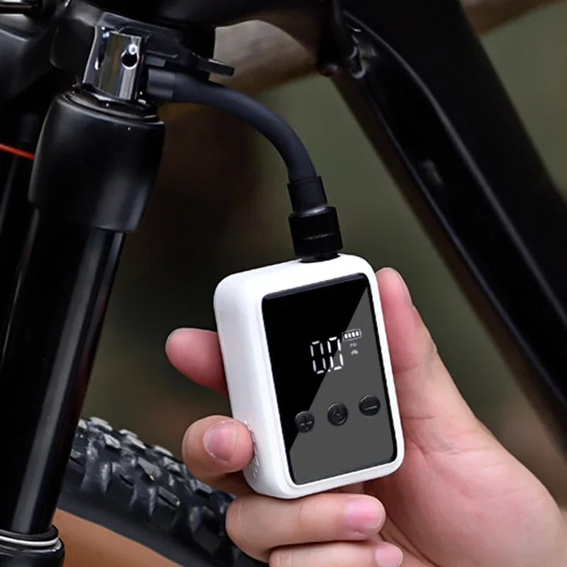 Motorcycle Air Pump Electric Bike Pump 120PSI Inflator Compressor Motobike Tire Pump with Digital Gauge Bike Inflator Pump Oasis Select