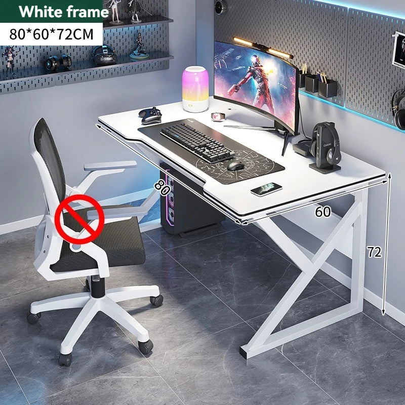 Computer desk, home desk, student learning desk, simple gaming desk, e-sports desk, workbench, office desk Oasis Select White Type A